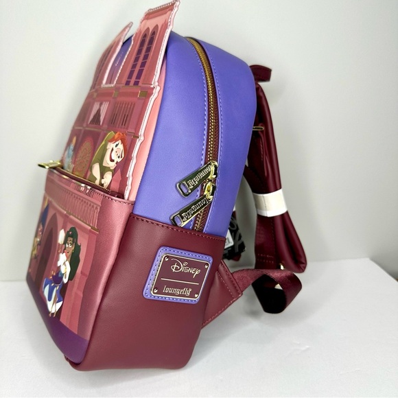 Loungefly Disney Hunchback of Notre Dame Cathedral Mini Backpack - Picture 3 of 4